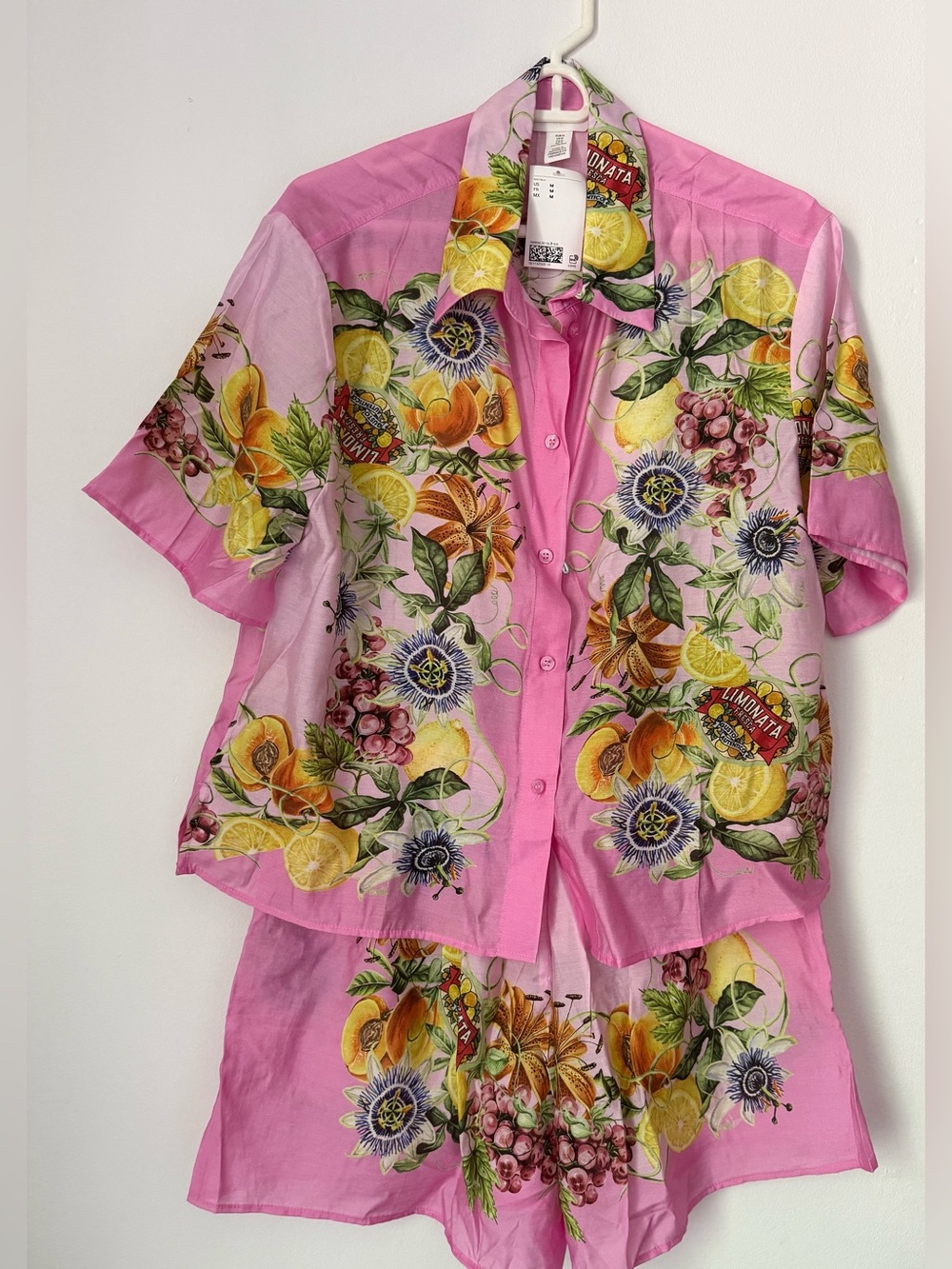H&M Pink Flora OVERSIZED PRINTED - Picture 10 of 13